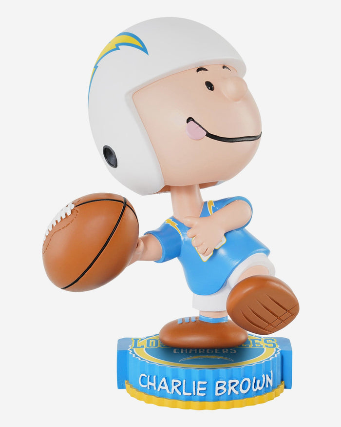 Los Angeles Chargers Charlie Brown Peanuts Bighead Bobblehead FOCO - FOCO.com