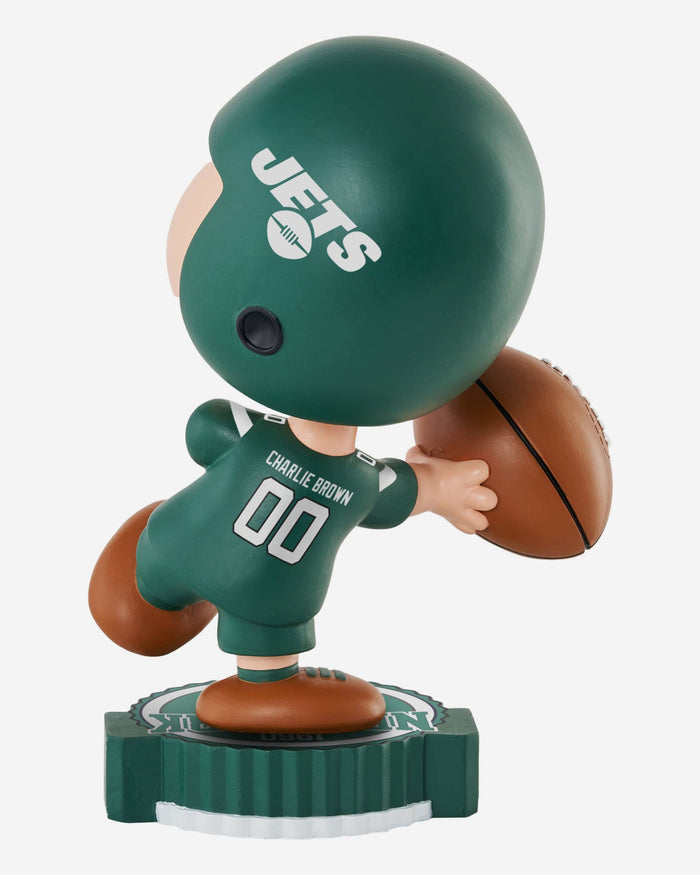 New York Jets Charlie Brown Peanuts Bighead Bobblehead FOCO - FOCO.com