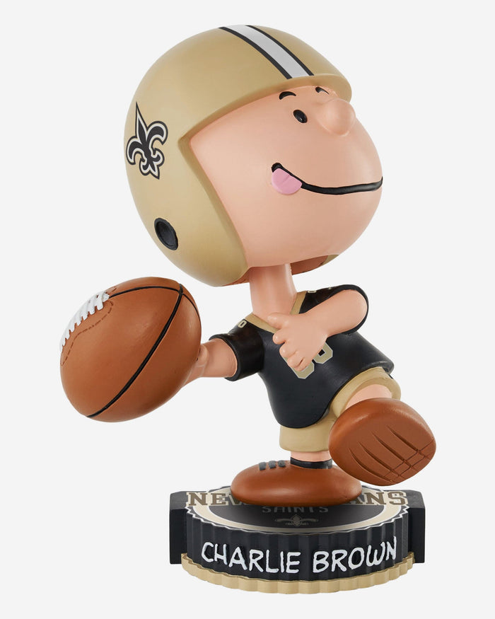 New Orleans Saints Charlie Brown Peanuts Bighead Bobblehead FOCO - FOCO.com