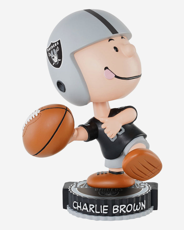Las Vegas Raiders Charlie Brown Peanuts Bighead Bobblehead FOCO
