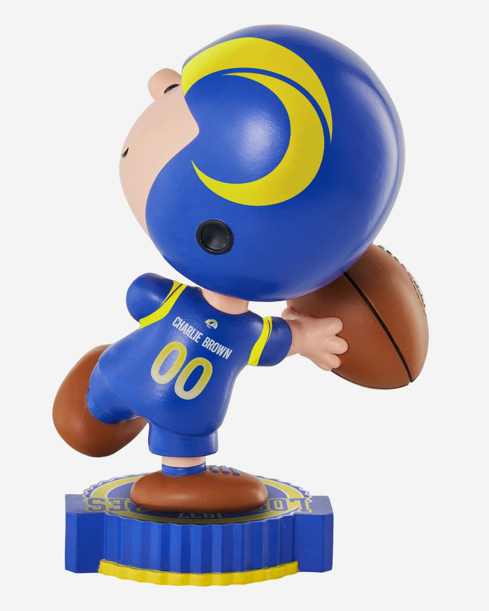 Los Angeles Rams Charlie Brown Peanuts Bighead Bobblehead FOCO - FOCO.com