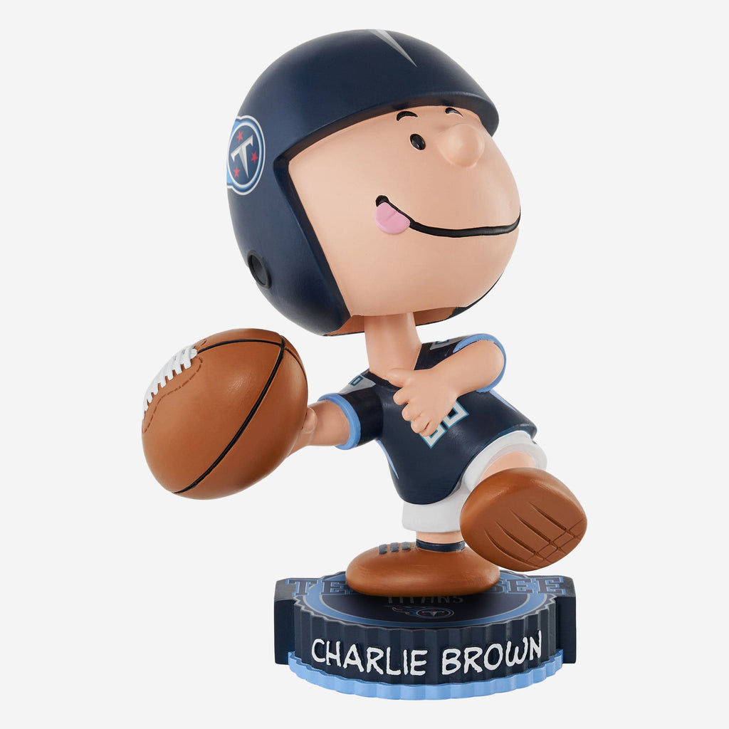 Tennessee Titans Charlie Brown Peanuts Bighead Bobblehead FOCO - FOCO.com