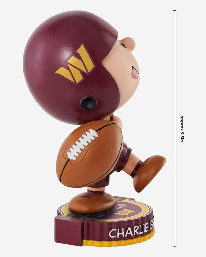 Washington Commanders Charlie Brown Peanuts Bighead Bobblehead FOCO - FOCO.com