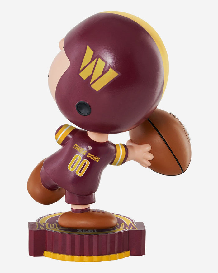 Washington Commanders Charlie Brown Peanuts Bighead Bobblehead FOCO - FOCO.com