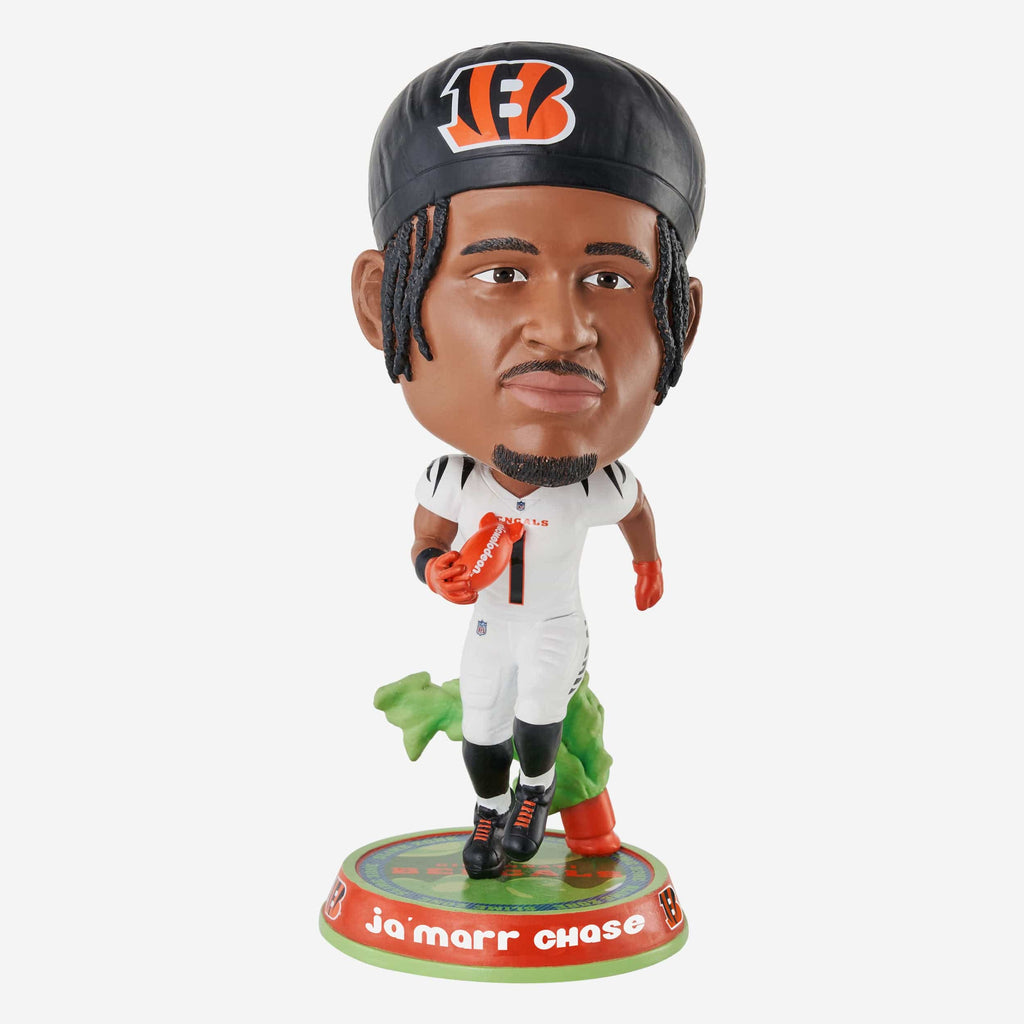 Ja'Marr Chase Cincinnati Bengals Nickelodeon Glow In The Dark Bighead Bobblehead FOCO - FOCO.com