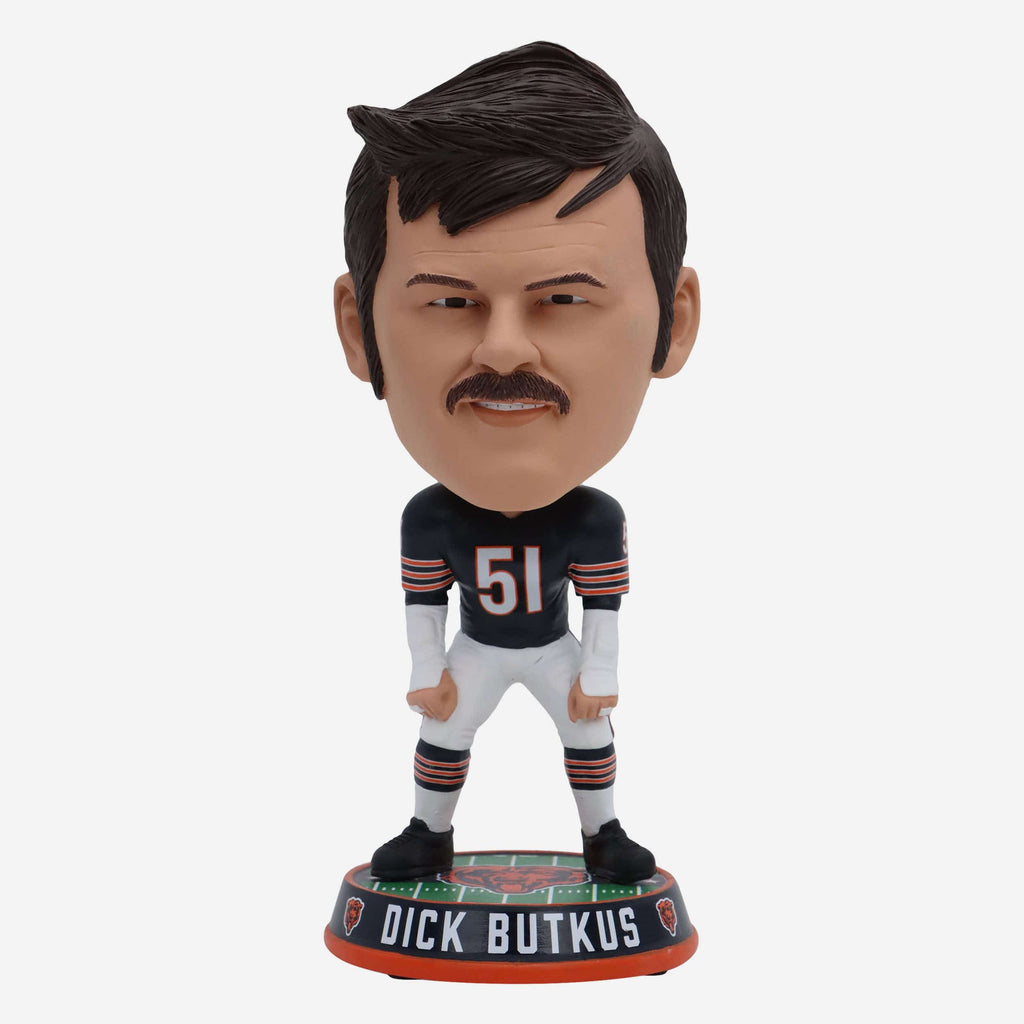 Dick Butkus Chicago Bears Field Stripe Bighead Bobblehead FOCO - FOCO.com