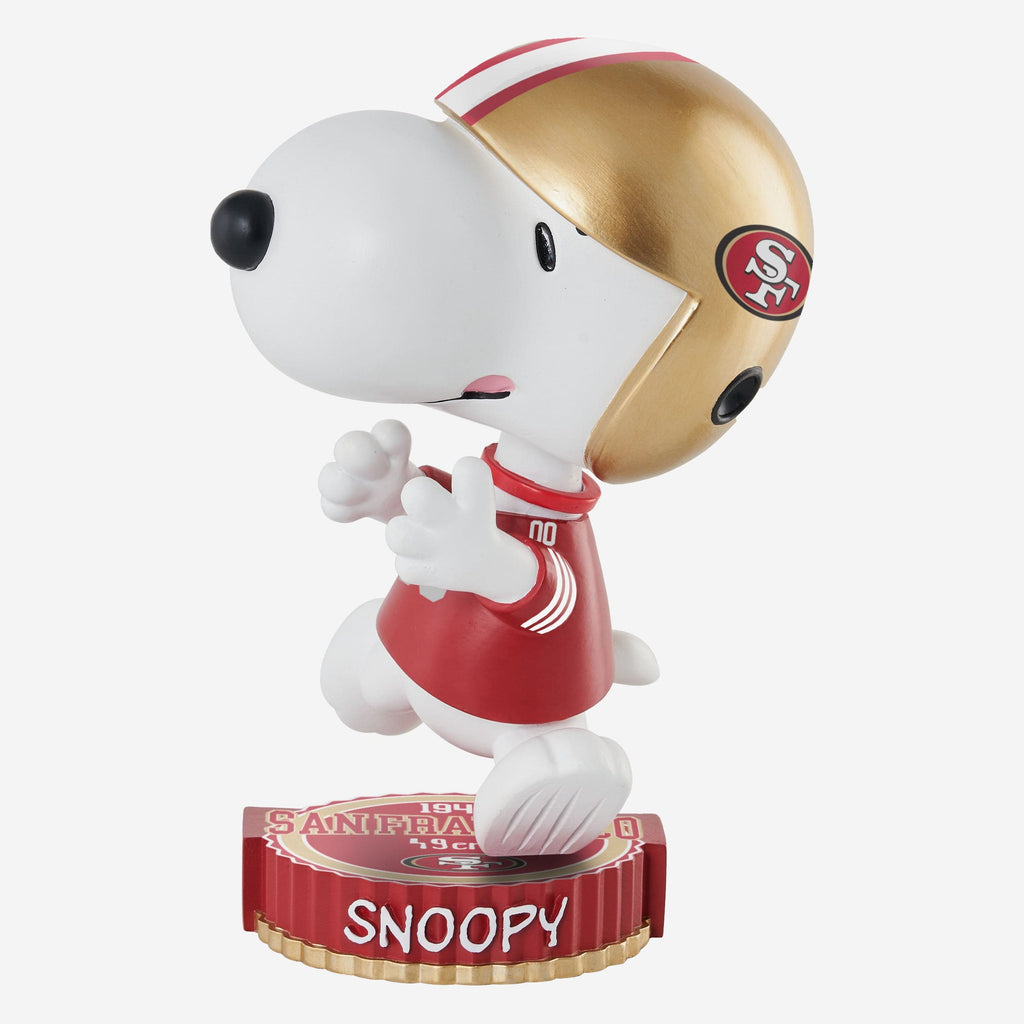 San Francisco 49ers Snoopy Peanuts Bighead Bobblehead FOCO - FOCO.com