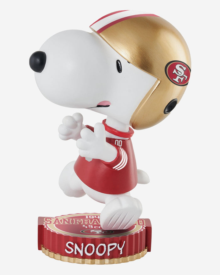 San Francisco 49ers Snoopy Peanuts Bighead Bobblehead FOCO - FOCO.com