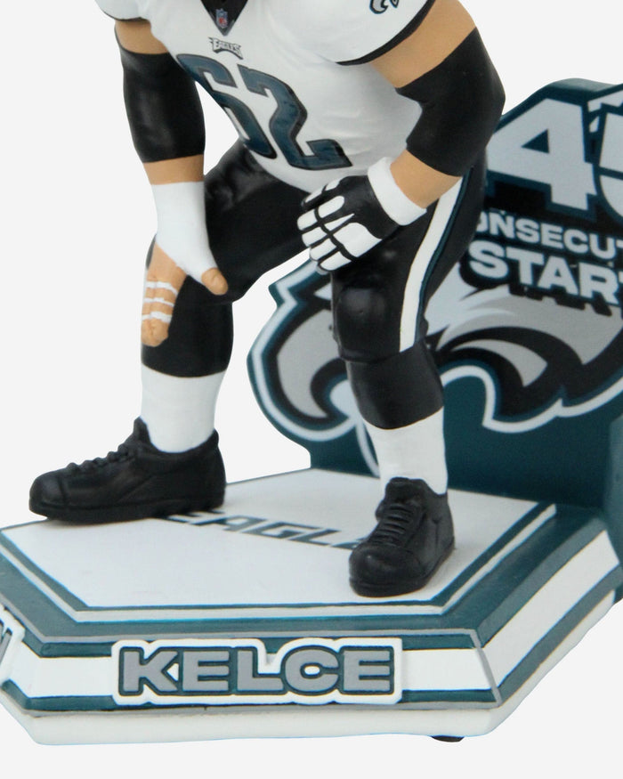 Jason Kelce Philadelphia Eagles Franchise Consecutive Starts Record Bobblehead FOCO - FOCO.com