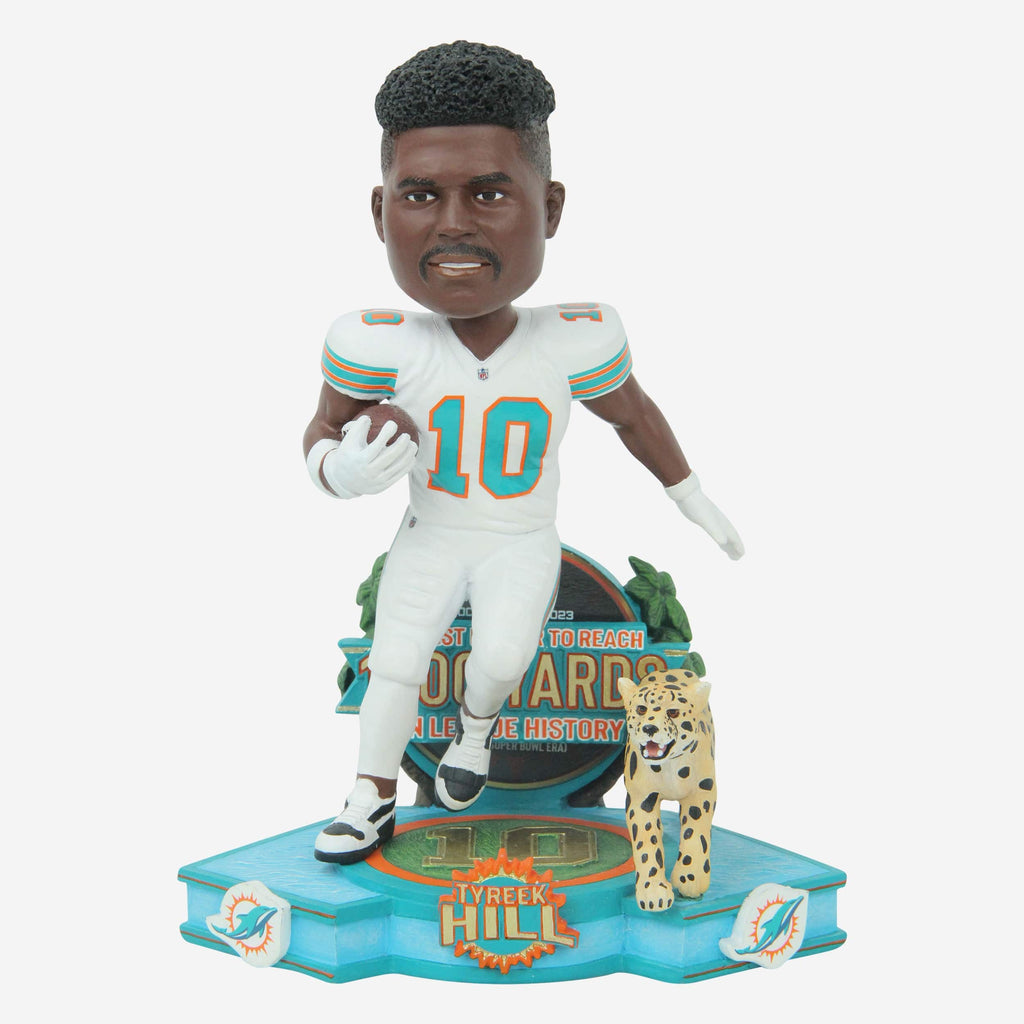 Tyreek Hill Miami Dolphins Fastest to 1000 Receiving Yards Bobblehead FOCO - FOCO.com