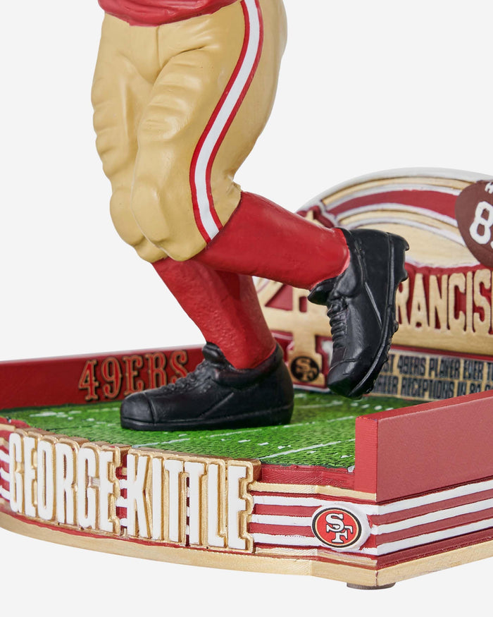 George Kittle San Francisco 49ers Franchise Fastest To 400 Receptions Bobblehead FOCO - FOCO.com