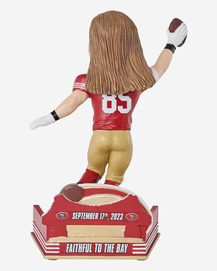 George Kittle San Francisco 49ers Franchise Fastest To 400 Receptions Bobblehead FOCO - FOCO.com