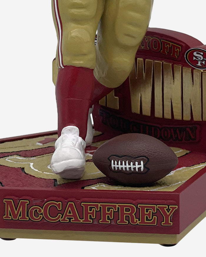 Christian McCaffrey San Francisco 49ers Playoff Game Winning Touchdown Bobblehead FOCO - FOCO.com