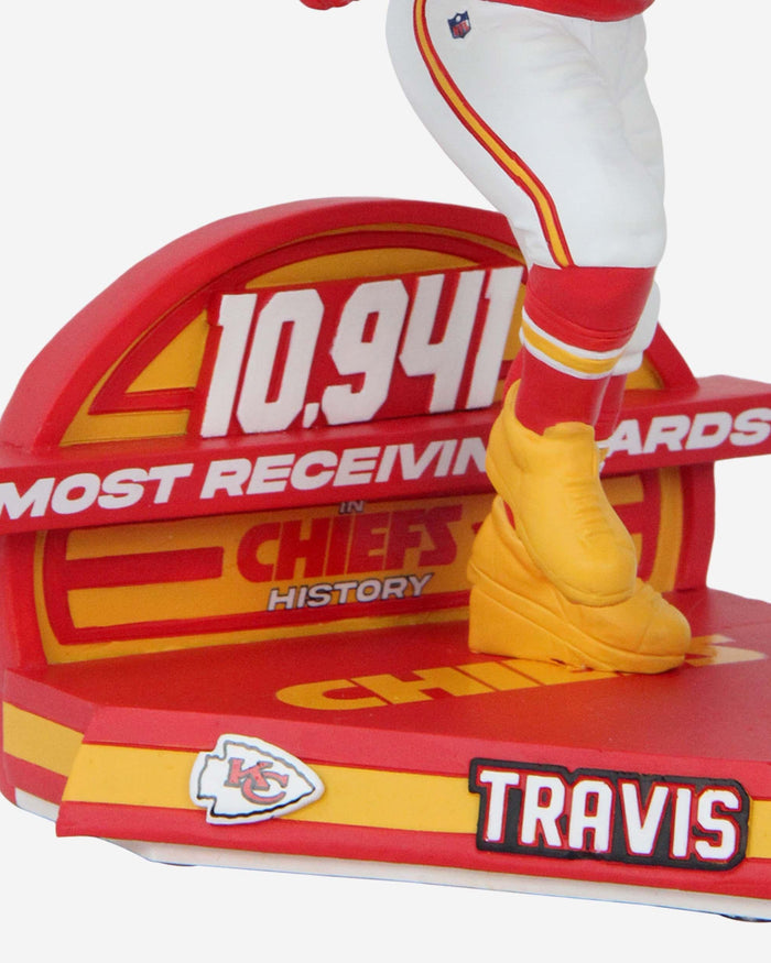 Travis Kelce Kansas City Chiefs Franchise Receiving Yards Record Bobblehead FOCO - FOCO.com