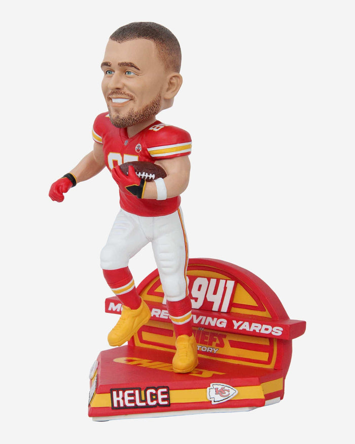 Travis Kelce Kansas City Chiefs Franchise Receiving Yards Record Bobblehead FOCO - FOCO.com