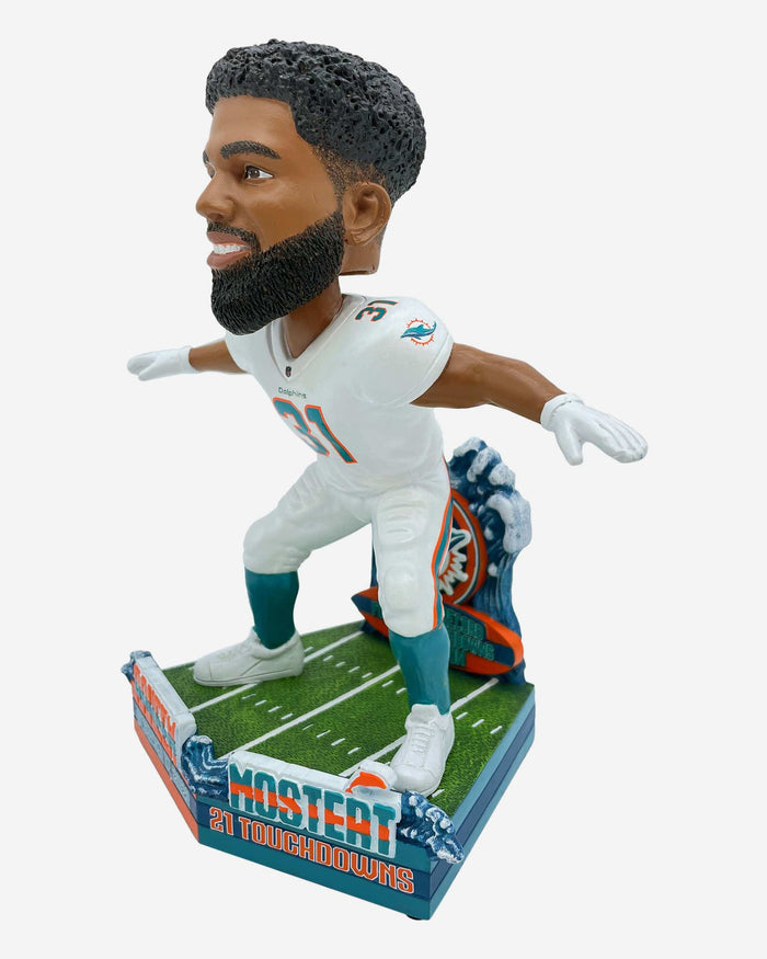 Raheem Mostert Miami Dolphins Franchise Single Season Touchdown Record Bobblehead FOCO - FOCO.com