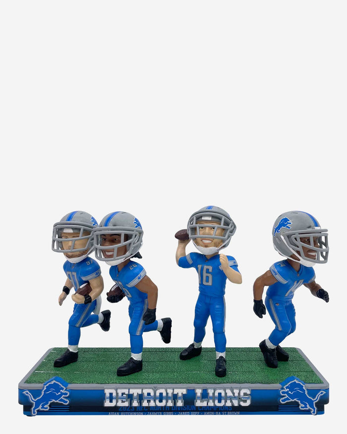 Detroit Lions 2023 NFC North Division Champions Mini Bobblehead Scene FOCO - FOCO.com