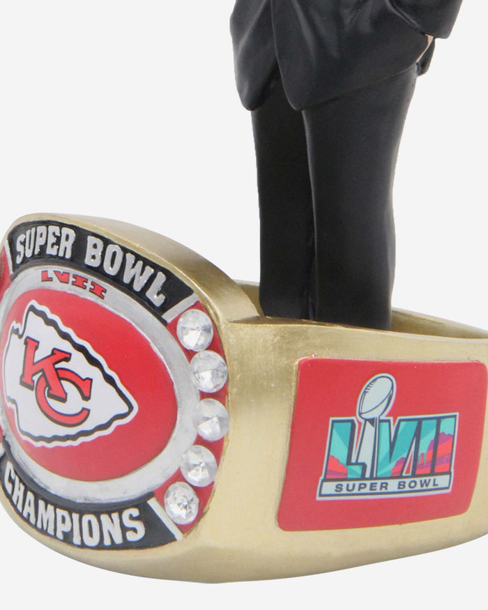 Travis Kelce Kansas City Chiefs Super Bowl LVII Champions Ring Base Bobblehead FOCO - FOCO.com