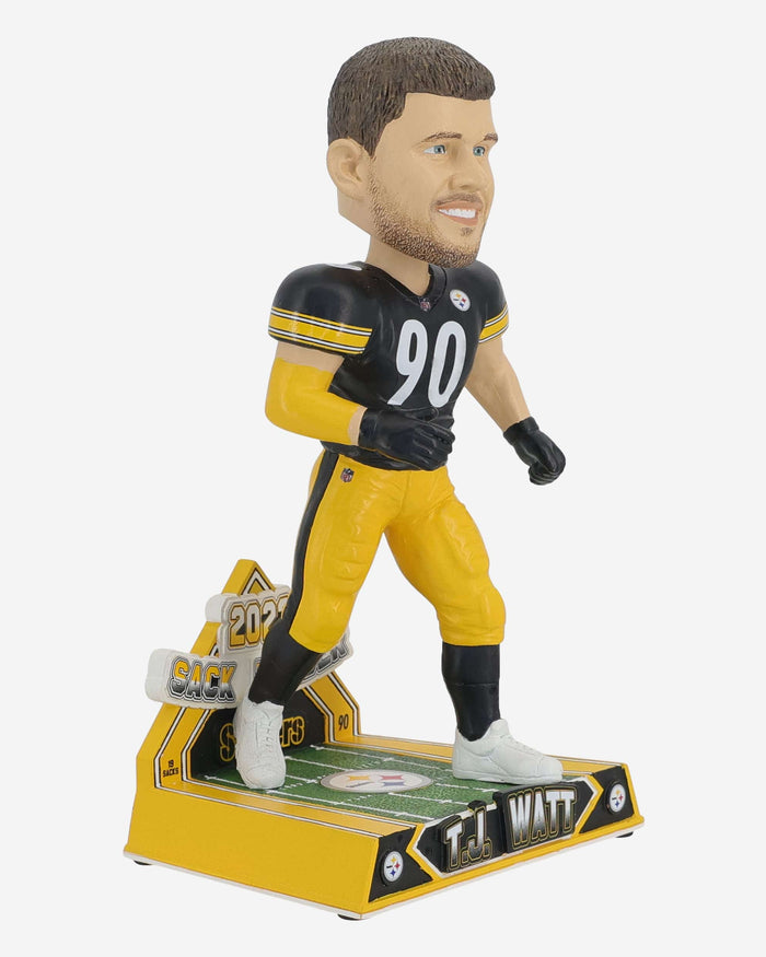 TJ Watt Pittsburgh Steelers 2023 Sack Leader Bobblehead FOCO - FOCO.com