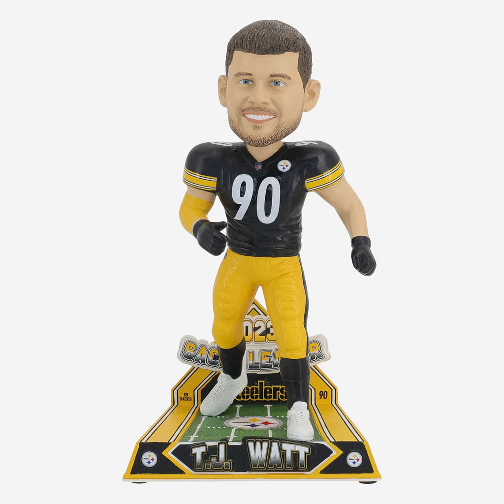 TJ Watt Pittsburgh Steelers 2023 Sack Leader Bobblehead FOCO - FOCO.com