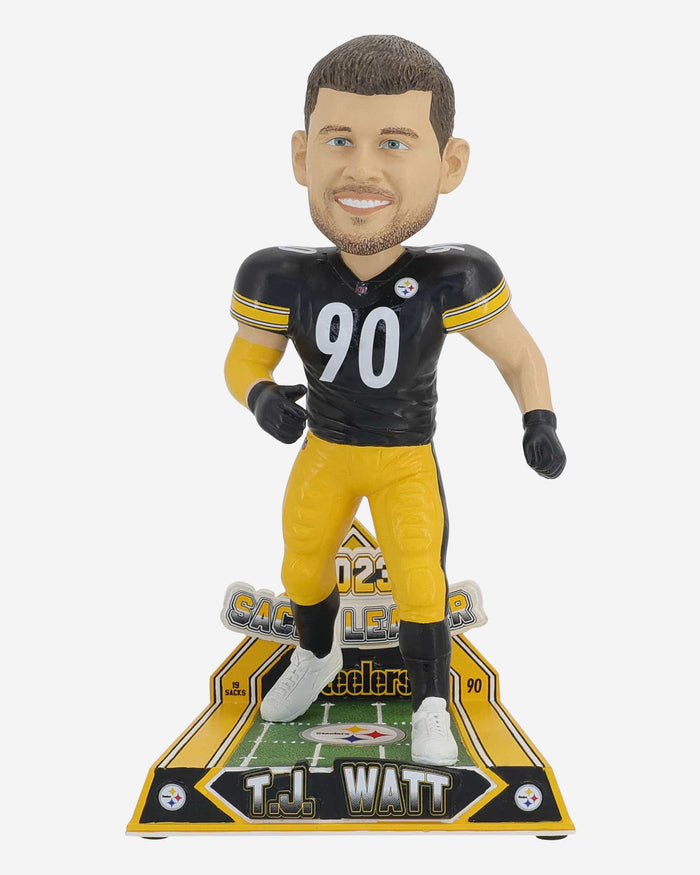 TJ Watt Pittsburgh Steelers 2023 Sack Leader Bobblehead FOCO - FOCO.com