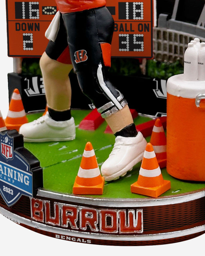 Joe Burrow Cincinnati Bengals 2023 Training Camp Mini Bobblehead Scene FOCO - FOCO.com