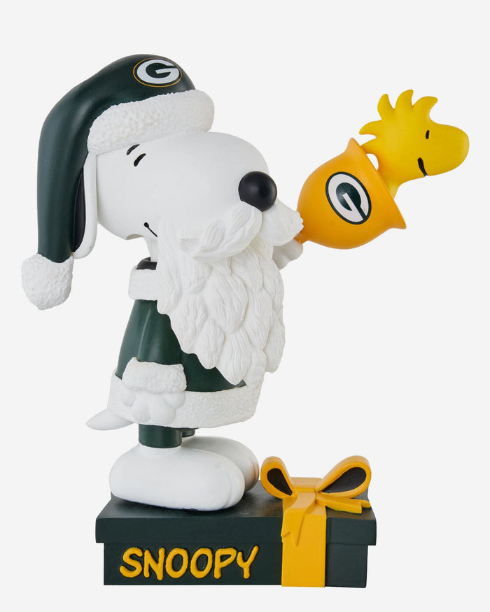 Green Bay Packers Snoopy & Woodstock Peanuts Christmas Special Bobblehead FOCO - FOCO.com