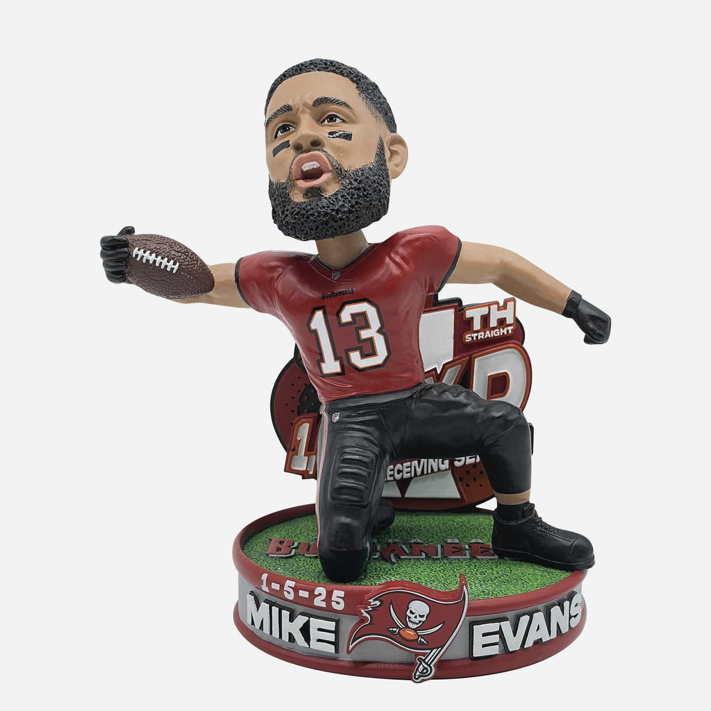 Mike Evans Tampa Bay Buccaneers 11th Consecutive 1,000 Yard Receiving Season Bobblehead FOCO - FOCO.com