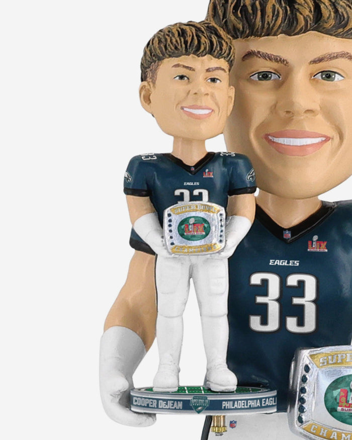 Cooper DeJean Philadelphia Eagles Super Bowl LIX Champions Bobble Dubblz Bobblehead FOCO - FOCO.com