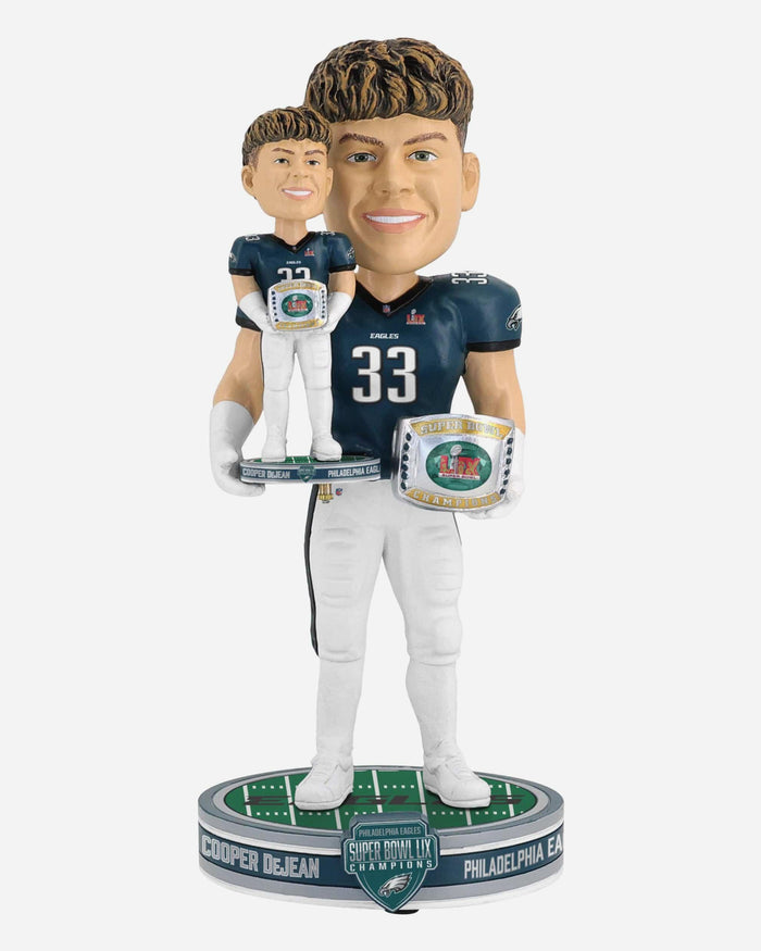 Cooper DeJean Philadelphia Eagles Super Bowl LIX Champions Bobble Dubblz Bobblehead FOCO - FOCO.com