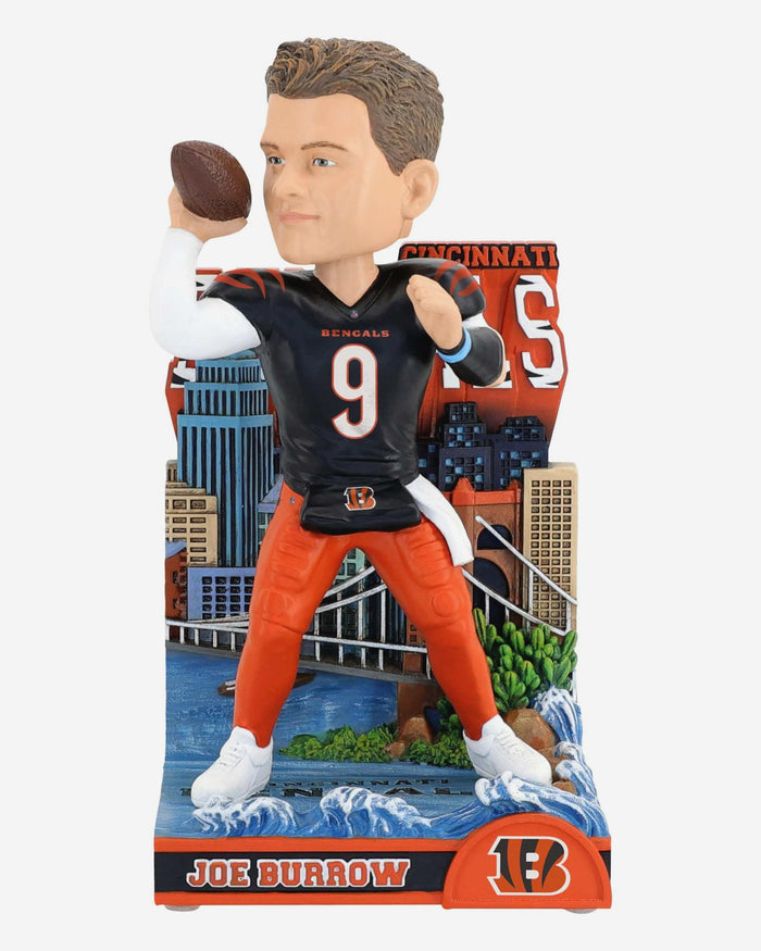 Joe Burrow Cincinnati Bengals The Queen City Bobblehead FOCO - FOCO.com