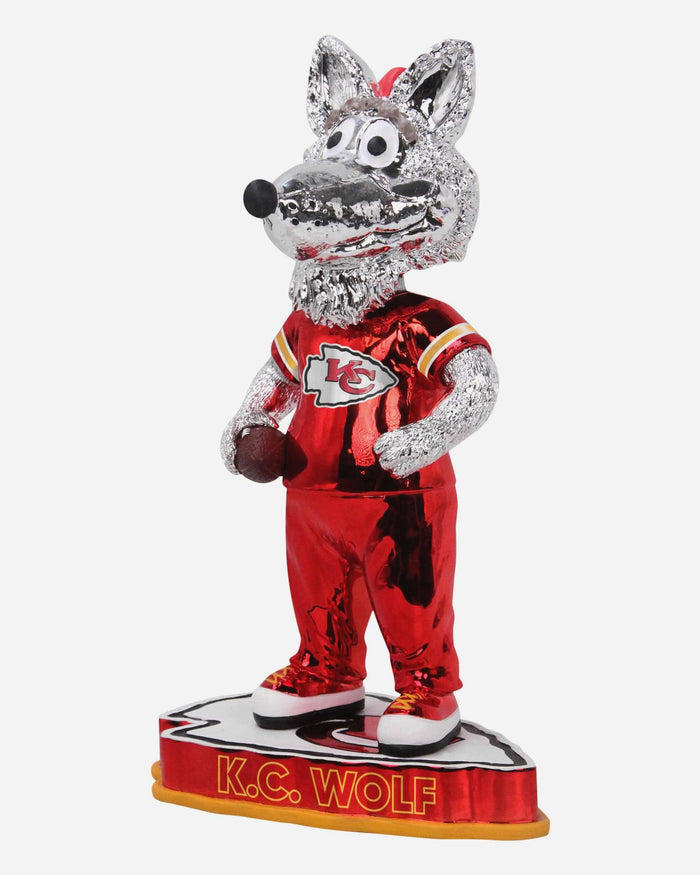 KC Wolf Kansas City Chiefs Electroplated Mascot Bobblehead FOCO - FOCO.com