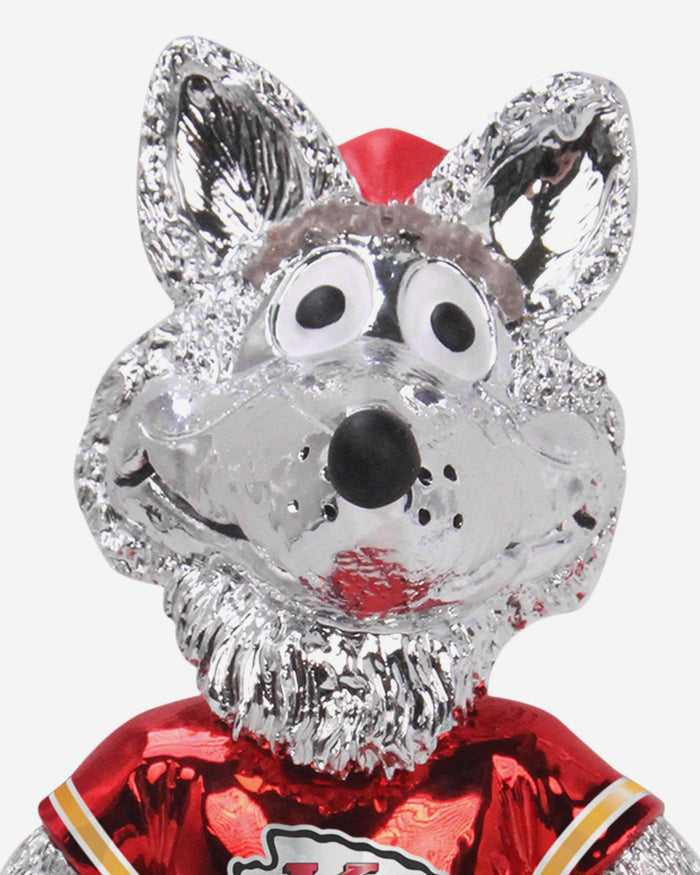 KC Wolf Kansas City Chiefs Electroplated Mascot Bobblehead FOCO - FOCO.com