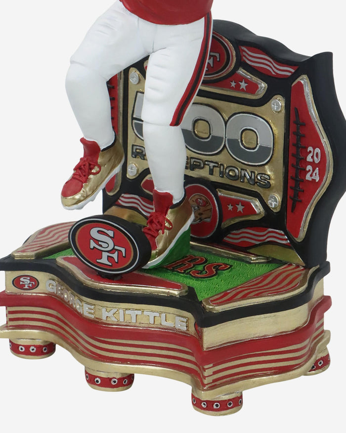 George Kittle San Francisco 49ers 500 Catch Club Bobblehead FOCO - FOCO.com