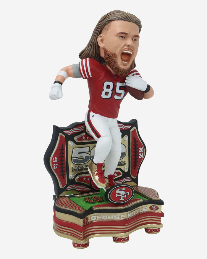George Kittle San Francisco 49ers 500 Catch Club Bobblehead FOCO - FOCO.com