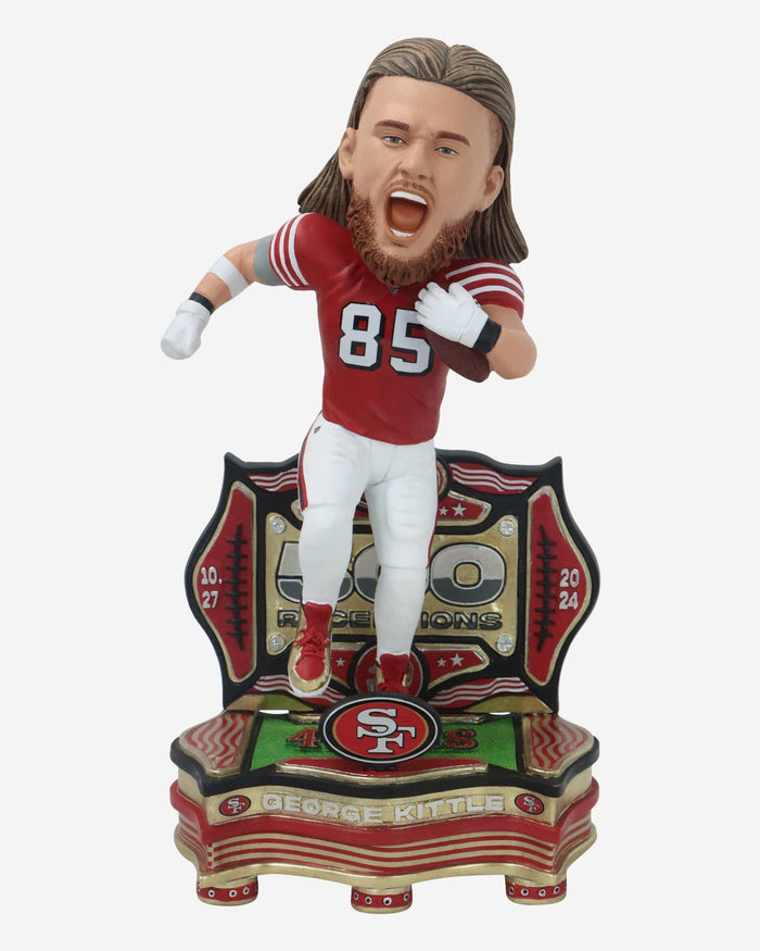 George Kittle San Francisco 49ers 500 Catch Club Bobblehead FOCO - FOCO.com