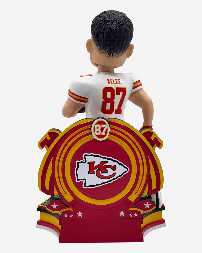 Travis Kelce Kansas City Chiefs All-Time Franchise Reception Leader Bobblehead FOCO - FOCO.com