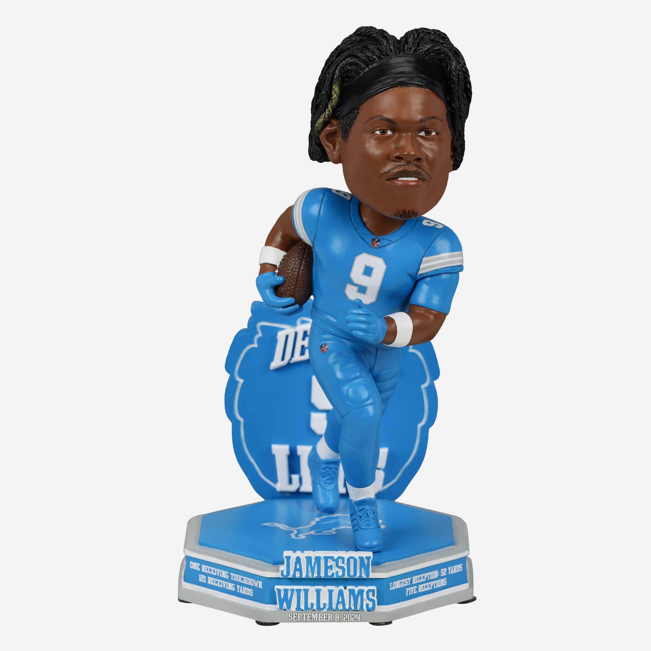 Jameson Williams Detroit Lions Gamebreaker Bobblehead FOCO