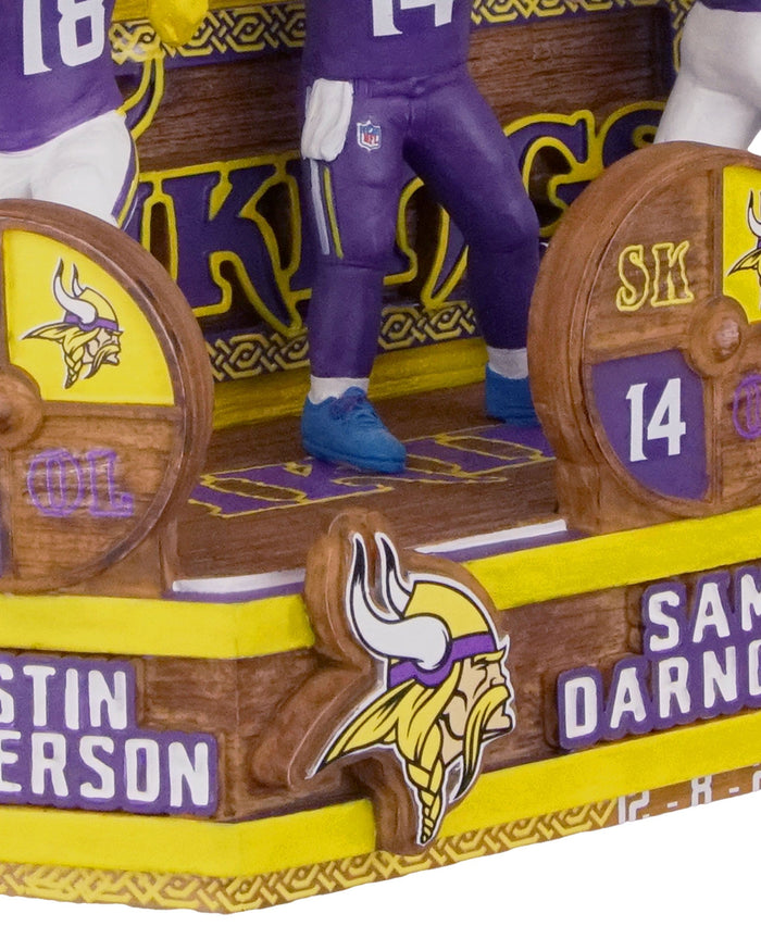 Minnesota Vikings Gamebreaker Mini Bobblehead Scene FOCO - FOCO.com