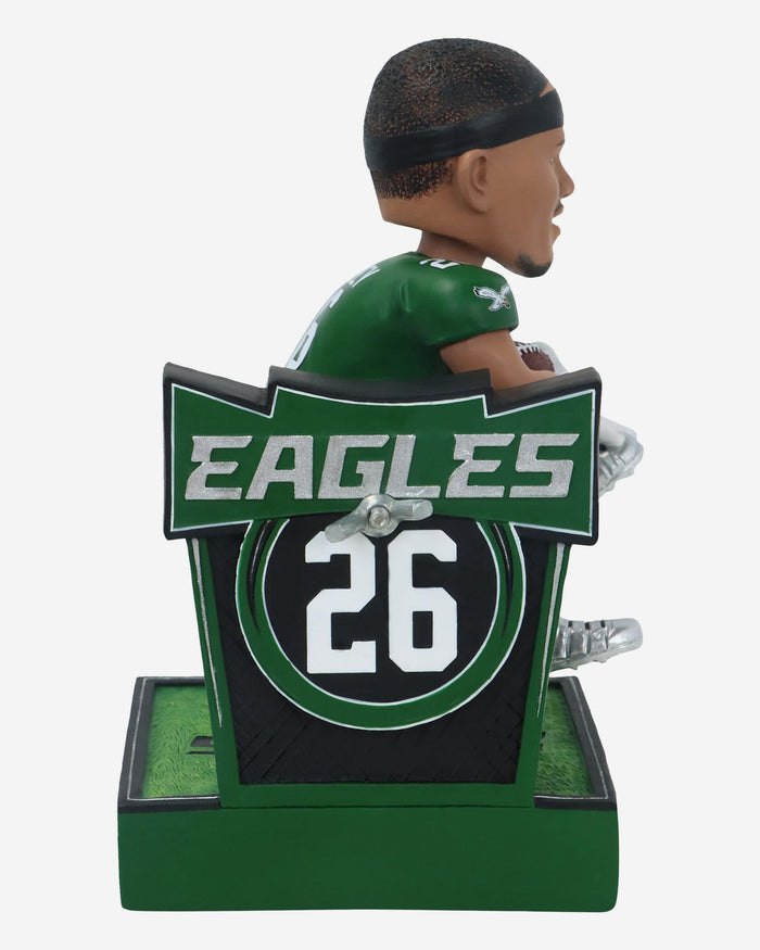 Saquon Barkley Philadelphia Eagles Reverse Hurdle Bobblehead FOCO - FOCO.com