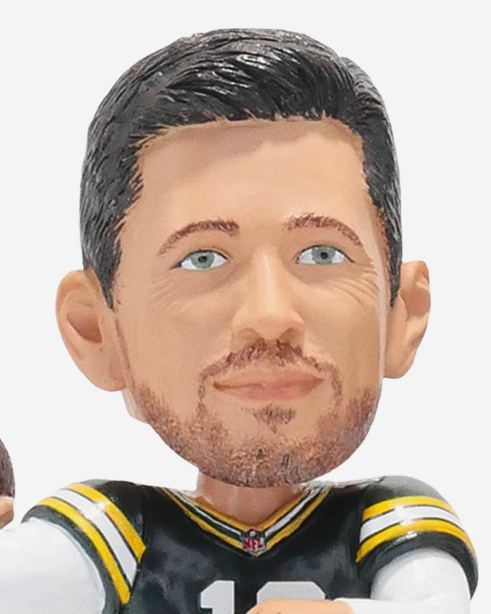 Aaron Rodgers New York Jets & Green Bay Packers 500 Passing Touchdowns Dual Bobblehead FOCO - FOCO.com
