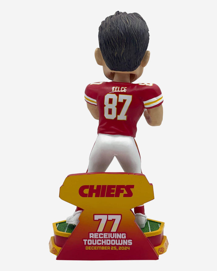 Travis Kelce Kansas City Chiefs Career Franchise Touchdown Catch Record Bobblehead FOCO - FOCO.com