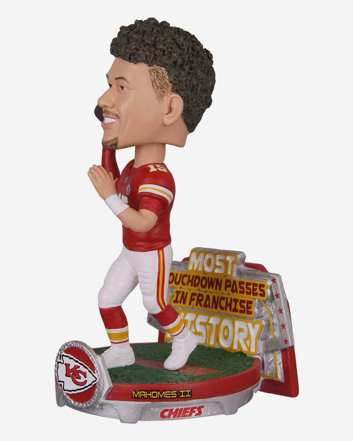 Patrick Mahomes Kansas City Chiefs Career Franchise Touchdown Pass Record Bobblehead FOCO - FOCO.com