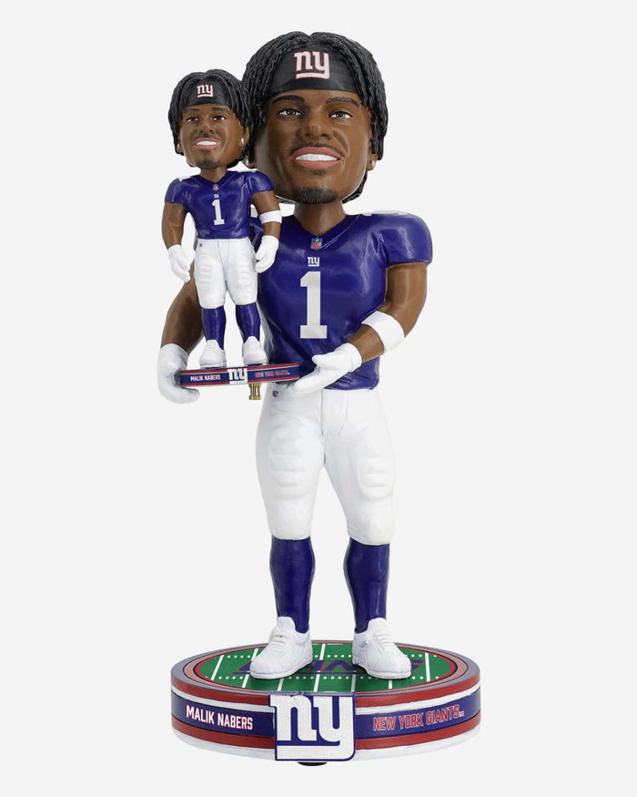 Malik Nabers New York Giants Bobble Dubblz Boblehead FOCO - FOCO.com