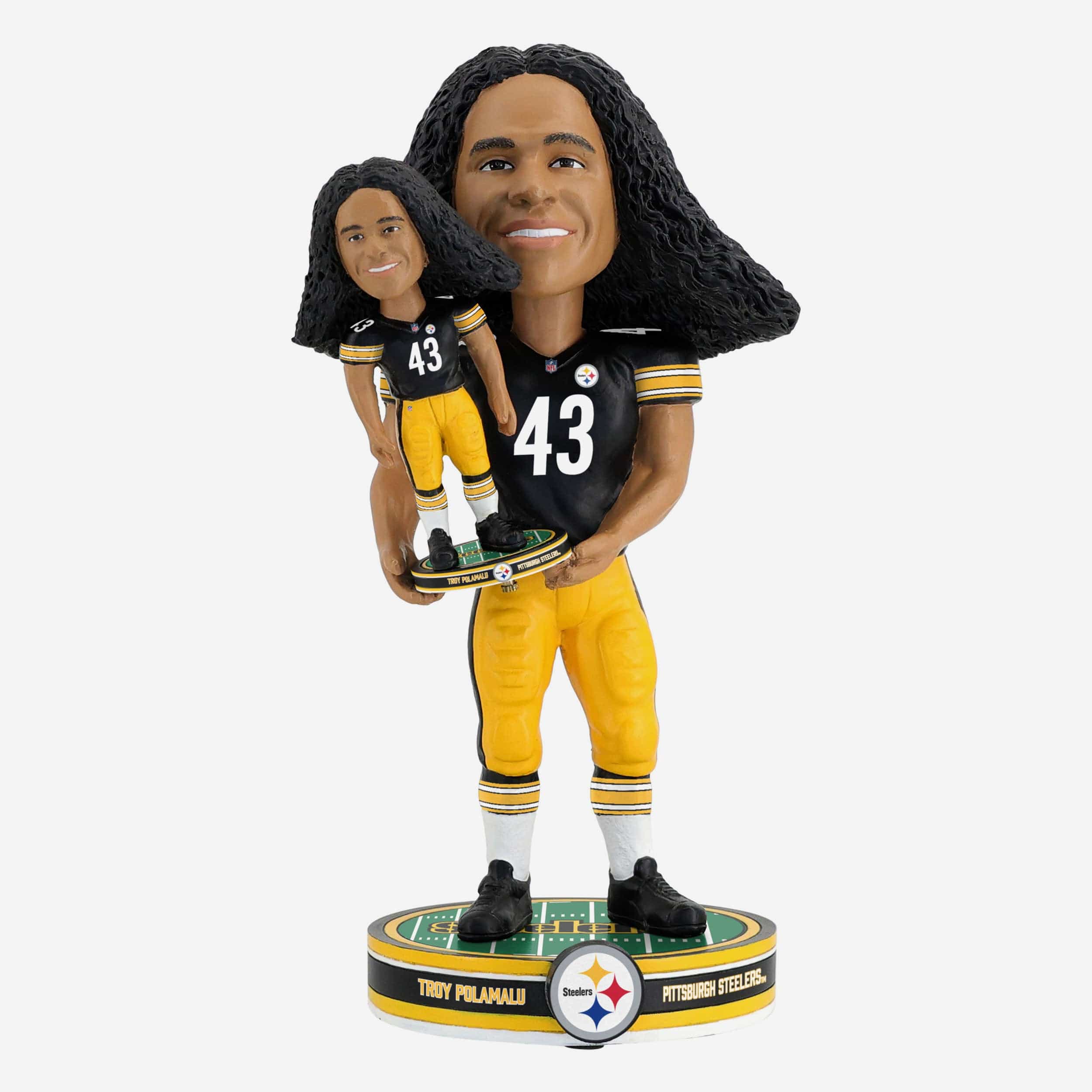 Troy Polamalu Pittsburgh Steelers Bobble Dubblz Bobblehead FOCO