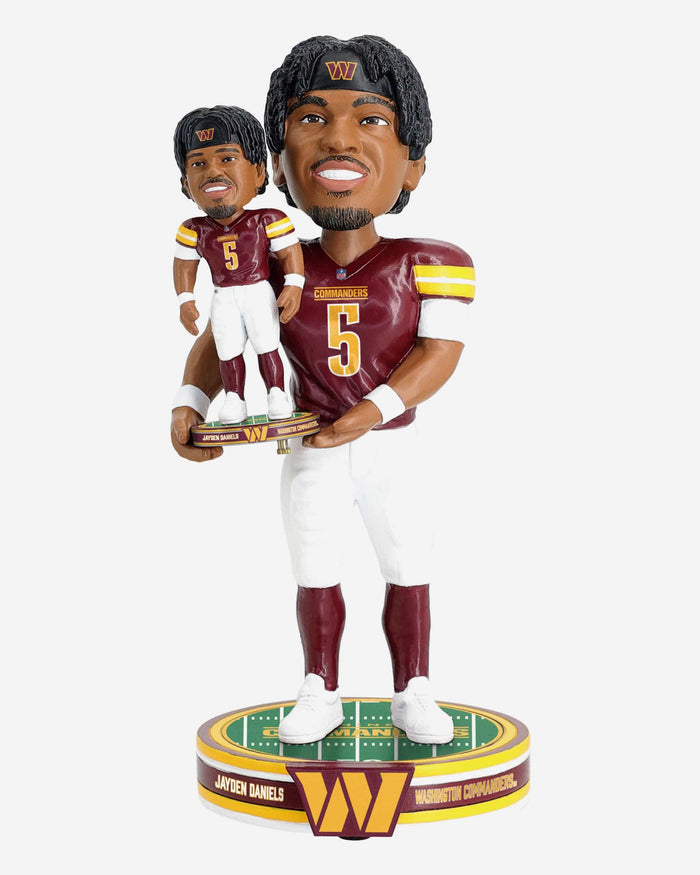 Jayden Daniels Washington Commanders Bobble Dubblz Boblehead FOCO - FOCO.com