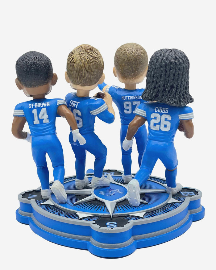 Detroit Lions 2024 NFC North Division Champions Mini Bobblehead Scene FOCO - FOCO.com