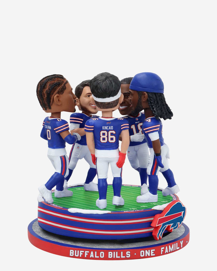 Buffalo Bills Huddle Spinner Mini Bobblehead Scene FOCO - FOCO.com