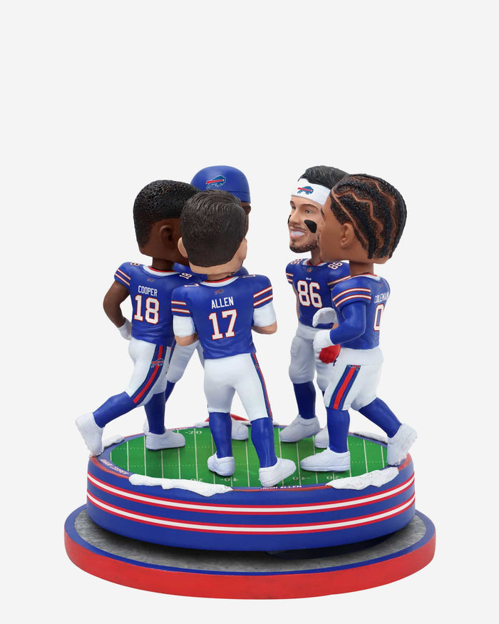 Buffalo Bills Huddle Spinner Mini Bobblehead Scene FOCO - FOCO.com