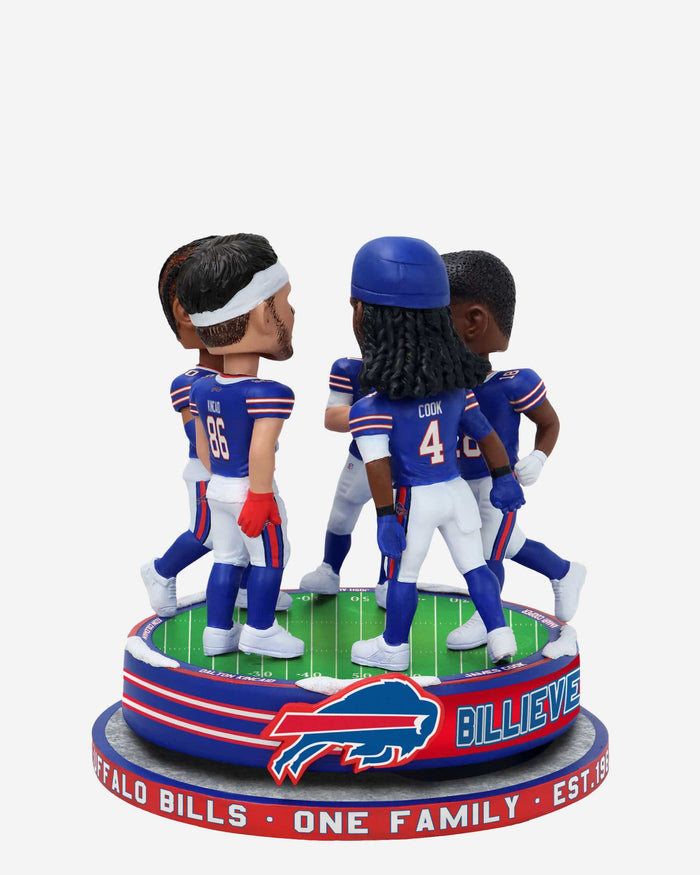 Buffalo Bills Huddle Spinner Mini Bobblehead Scene FOCO - FOCO.com